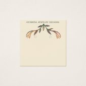 ブルーミングリリーフローライヤリングジュエリー表示カード (正面)