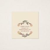 ブルーミングリリーフローライヤリングジュエリー表示カード (裏面)