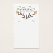 ブルーミングリリーフローライヤリングジュエリー表示カード (正面)