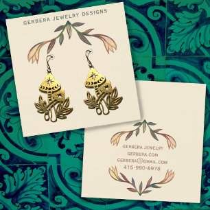 ブルーミングリリーフローライヤリングジュエリー表示カード