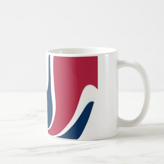 ブルーミングレッドハクナマタタタイトギフトデザイン コーヒーマグカップ (右)