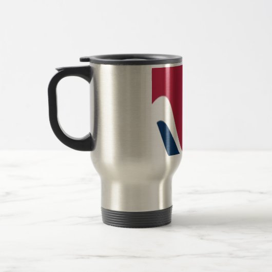 ブルーミングレッドハクナマタタタイトギフトデザイン トラベルマグ (左)