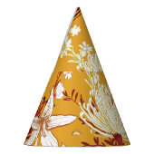 ブルーミングレトロ：未完成のフローララインアート パーティーハット (左)