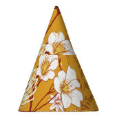 ブルーミングレトロ：未完成のフローララインアート パーティーハット (右)