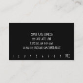 ブルーミングロイヤリティコーヒーパンチロイヤリティカード ロイヤリティカード (裏面)