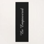 ブルーミングロータスイリーブラックエクササイズ ヨガマット (裏面)