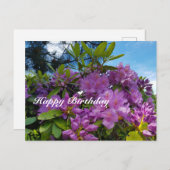 ブルーミングロードデンドロンハッピーバースデー シーズンポストカード (正面/裏面)