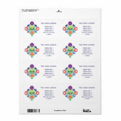 ブルーミング伝統 – ローイッツフォークアート ラベル (フルシート)