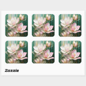 ブルーミング壁日本の紙マグノリアアート スクエアシール (シート)