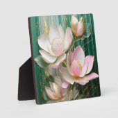 ブルーミング壁日本の紙マグノリアアート フォトプラーク (正面)