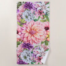 ブルーミング夏のフローラガーデンイラストレーション