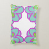 ブルーミング多肉類装飾用クッション アクセントクッション (裏面(縦))