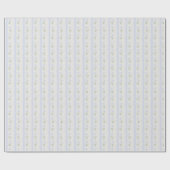 ブルーミング家宝の花ストライプのブルーロマンス ラッピングペーパー (フラット)