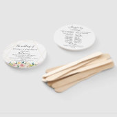 ブルーミング幾何結婚式 プログラム ハンドファン (組立なし)