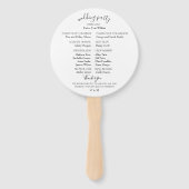 ブルーミング幾何結婚式 プログラム ハンドファン (裏面)