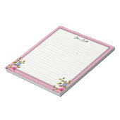 ブルーミング思考:花並みメモ帳 ノートパッド (回転)