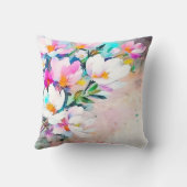 ブルーミング放射光水色フローラ装飾用クッション クッション (裏面)