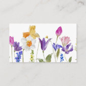 ブルーミング春の花おむつラッフル エンクロージャーカード (裏面)