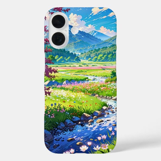 ブルーミング春バレー Case-Mate iPhoneケース (裏面)