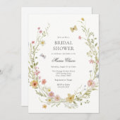 ブルーミング春フローラブライダルシャワー 招待状 (正面/裏面)