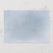 ブルーミング植物性ほこりっぽい青いフローラ宿泊施設 エンクロージャーカード (裏面)