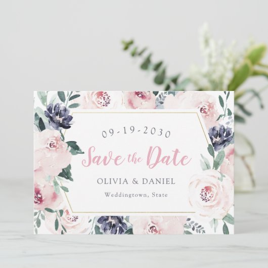 ブルーミング植物性赤面フローラは日付を保存 セーブザデート (スタンド正面)