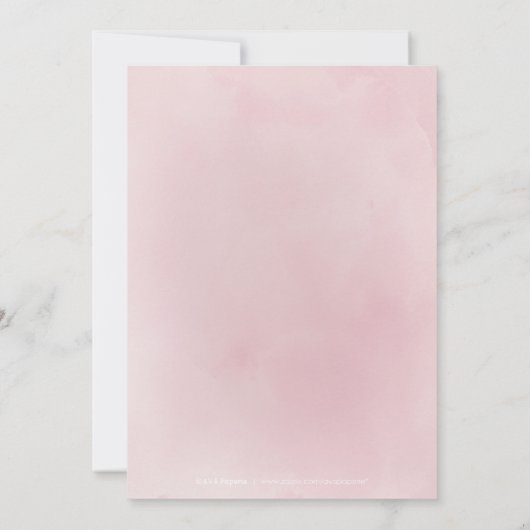 ブルーミング植物性赤面フローラ卒業会 招待状 (裏面)