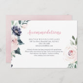 ブルーミング植物性赤面フローラ宿泊施設 エンクロージャーカード (正面/裏面)