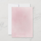 ブルーミング植物性赤面フローラ結婚式RSVP 出欠カード (裏面)