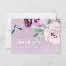 ブルーミング植物紫色の水彩フローラ