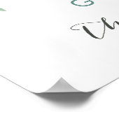 ブルーミング水彩カードとギフトポスター ポスター (角)