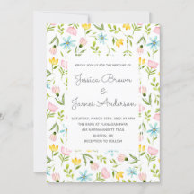 ブルーミング水彩春ペースト結婚花