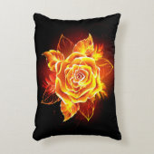 ブルーミング火災バラ アクセントクッション (正面(垂直))
