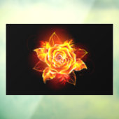 ブルーミング火災バラ ウィンドウサイン (シート3)