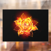 ブルーミング火災バラ ウィンドウサイン (シート2)