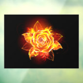 ブルーミング火災バラ ウィンドウサイン (シート3)