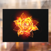 ブルーミング火災バラ ウィンドウサイン (シート2)