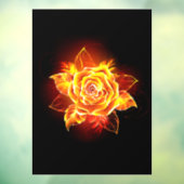 ブルーミング火災バラ ウィンドウサイン (シート3)