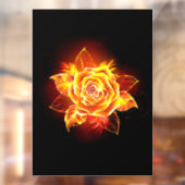 ブルーミング火災バラ ウィンドウサイン (シート2)