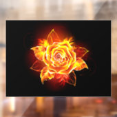 ブルーミング火災バラ ウィンドウサイン (シート2)