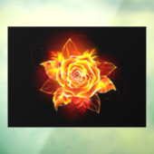 ブルーミング火災バラ ウィンドウサイン (シート3)