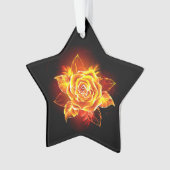 ブルーミング火災バラ オーナメント (正面)