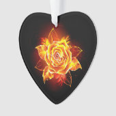 ブルーミング火災バラ オーナメント (正面)