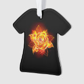 ブルーミング火災バラ オーナメント (正面)