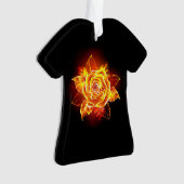 ブルーミング火災バラ オーナメント (正面)