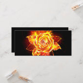 ブルーミング火災バラ カード (正面/裏面インサイチュ)