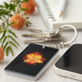 ブルーミング火災バラ キーホルダー (正面右)