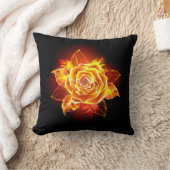 ブルーミング火災バラ クッション (ブランケット)
