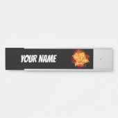 ブルーミング火災バラ サインプレート (正面)