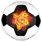 ブルーミング火災バラ サッカーボール (回転)